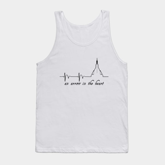 Arrow in the Heart Tank Top by Amberchrome